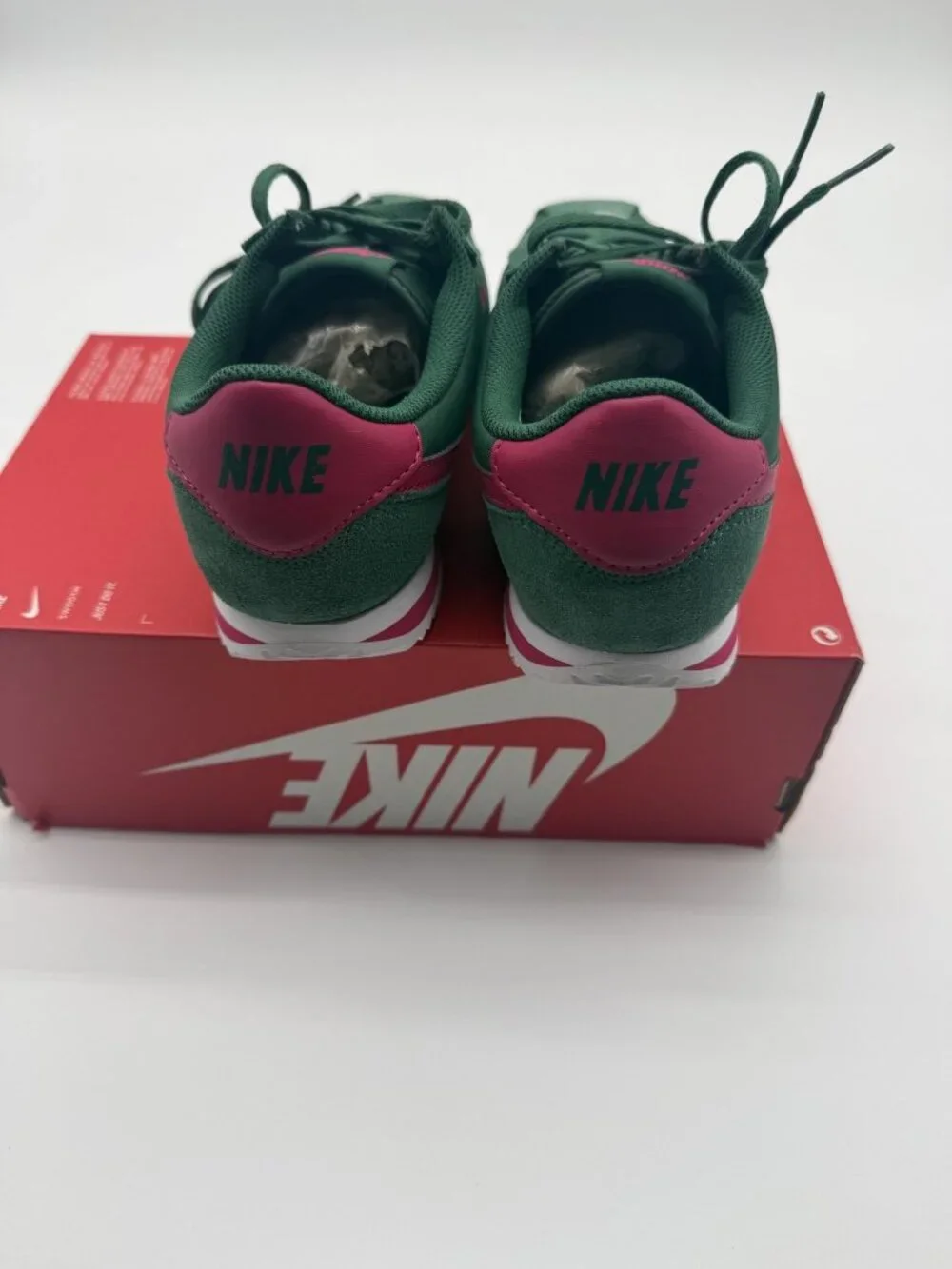 New Nike Cortez TXT GS Shoes Youth 5Y Green Pink IH7654 300 Running Sneakers